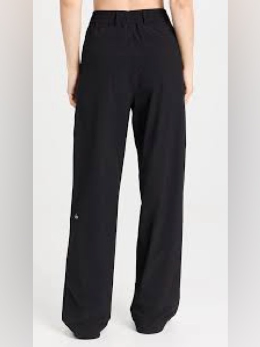 Alo Yoga Pursuit Trousers Womens Large black High Waist Wide Leg Wide Leg - Picture 2 of 9